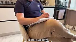 Busty russian teacher fucked hard doggystyle to pass exam pov