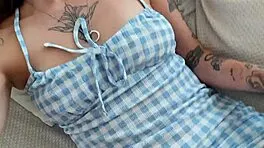 Cute babe offers tight ass for first anal creampie