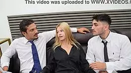 my best friend and i fuck the hot petite blonde stepsister hard