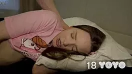 Little 18+ Asshole Struggles with Huge Stepbro Cock Creampie