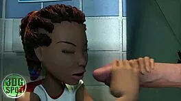 black teen 18+ sucks monster cock at glory hole