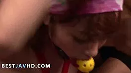 Sana Anzyu Entices with Restrained Group Play