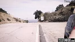 Blonde MILF Hitchhiker Pounds Big Dick Outdoors