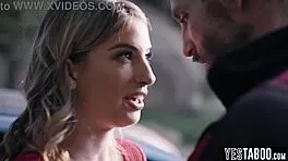 Blonde MILF Hitchhiker Pounds Big Dick Outdoors