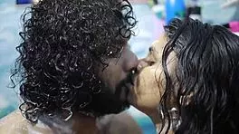 Desi housewife licks cock hungrily in hot shower foreplay