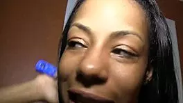 damn, this petite ebony freak gets ripped clothes and monster bbc at the traphouse