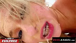 Tight fuck toy Emma Rosie drilled deep in gaping anal double