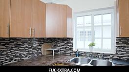 Petite teen punished for breaking house rules