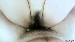 덥수룩한 성숙한 길프 무삭제 젊은 크림파이 캐스팅에서 더러운 말 함