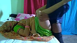 Noughty Babi Desi Bride in Hot Foreplay and Bed Action with Brother-in-Law