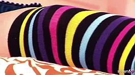 小柄日本人義妹、自慰見つかって初フェラに誘う。18+の狭いマンコと細い腰が輝く！