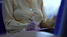 Negocios - esposa esclava - sin sostén y escote público 😏