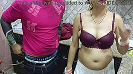 Bhabhi gets ass licked and fucked hard by devar in kitchen 😏