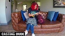 아마추어 18세 빨간머리 라티나, 거대한 자지로 지저분한 블로잡 빨리 엉망돼