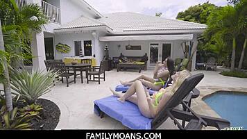 Lucky Neighbor Enjoys Horny Teen 18+ Riding His Cock