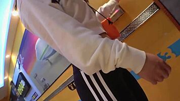 overwhelmed by the skinny japanese amateur's intense blowjob leading to cum