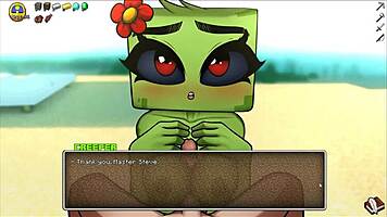 The creeper girl gave us a public titjob on the beach, then we creampied her pussy first time.