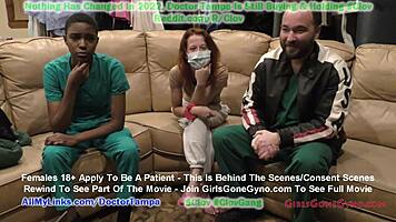 Curious podiatrist Stacy Shepard lingers on Jewel's sweaty feet during kinky exam