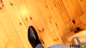 stuck4k swanky girl spends wild evening banging roomie hard