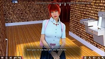 small teen with big ass and tits gets hardcore anal fucked by monster cock in quickie at headmaster office