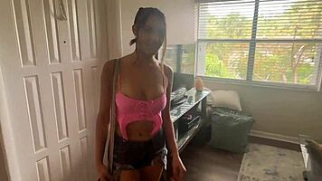 Friendly neighbor hides a mistress. Jc Wilds stars in household fantasy with Scott Starke.