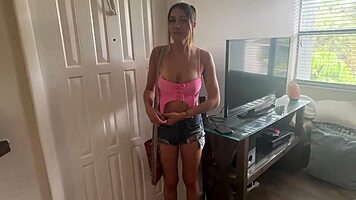 Friendly neighbor hides a mistress. Jc Wilds stars in household fantasy with Scott Starke.