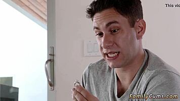 teen 18+ masturbates and squirts while thinking about stepbro at work