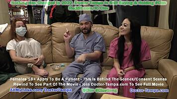 Blaire Celeste gets her yearly gyno exam from Doctor Tampa with Nurse Stacy Shepard's help.