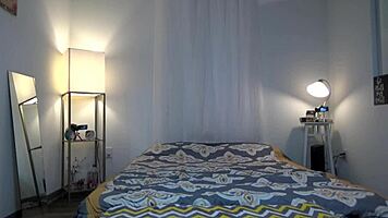 scarlet datz university casting session on sofa