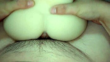 girlfriend's snow white ass gets fucked in young 18+ pussy action