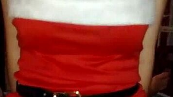 Blonde Teen Santa's Wife in POV Cowgirl Creampie