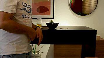 Special agent Julia Carioca in lingerie gives interracial blowjob and cumshot! 😏💦