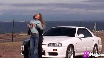 Exhibicionist sasha rides and fucks naked