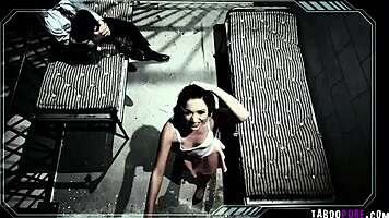 Strangers engage in taboo fucking and blowjob in prison cell with blonde teen 18+