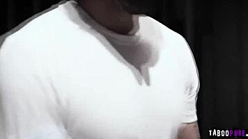 Strangers engage in taboo fucking and blowjob in prison cell with blonde teen 18+