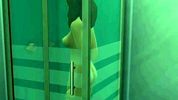 Step brother and sister share bed and have first time sex