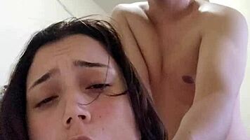 latina college quickie turns assfucking fingering into squirting mess