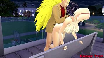 Hinata meets sakura and invites her for drinks at the table