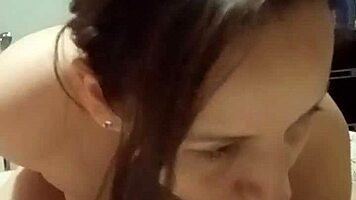 Cousin Shoves Toy Deep While Sucking Cock!