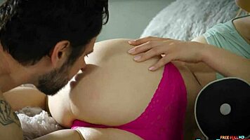 Tommy Pistol casually bangs hot blondie Emma Sirus in her pink panties