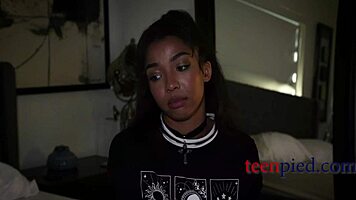 Petite teen Malina Melendez gets doggystyle quickie from old man