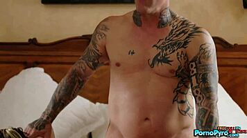 Eighteen teen warriors with big and small tits go on stage to dance in this hardcore threesome