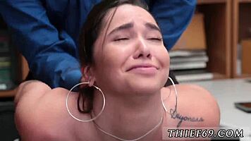 blonde cop steals uniform