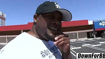 bella moretti and hydie waters, those skinny ebony girls, dive into muff diving and doggystyle with big black cocks, licking and bending over for monster action