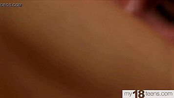 Two brunette lesbians masturbate and lick each other's wet pussies in hardcore action