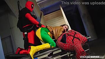 Allie haze sucks big cock in parody!