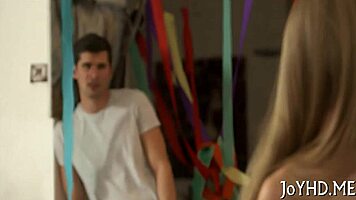 Teenager Orally Stimulates Massive Cock In Hardcore Scene