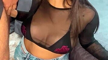 this hot teen is addicted to blowjobs