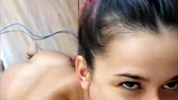 Watch Her Ride Hard And Cum In Mouth!