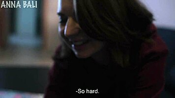 my petite teen classmate in stockings sucks her student's cock eagerly for a better grade in college.